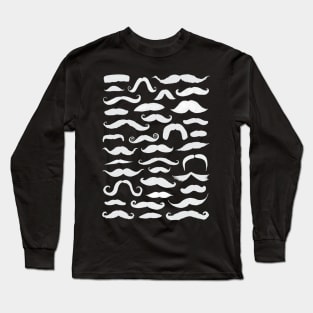 Moustaches Collage Long Sleeve T-Shirt